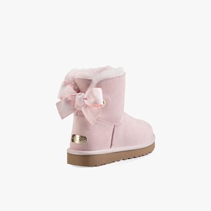 Ugg Customizable Bailey Bow Mini Klassiska Stövlar Dam Rosa (170528DTP)